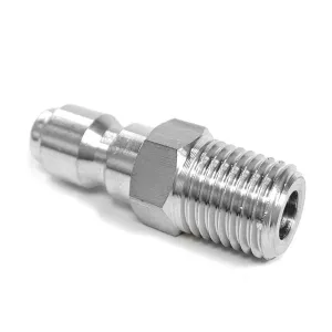 1/4" Male NPT Screw Thread to Quick Connector 1/4" Male for adding accessories to your pressure washer