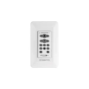 16-Speed DC Reversible Fan and Light Wall Control with Dimmer, CCT Select and Timer Options