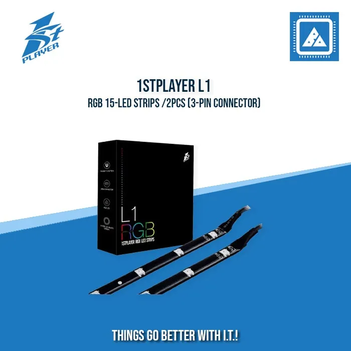 1STPLAYER L1 RGB 15-LED STRIPS /2PCS (3-PIN CONNECTOR)