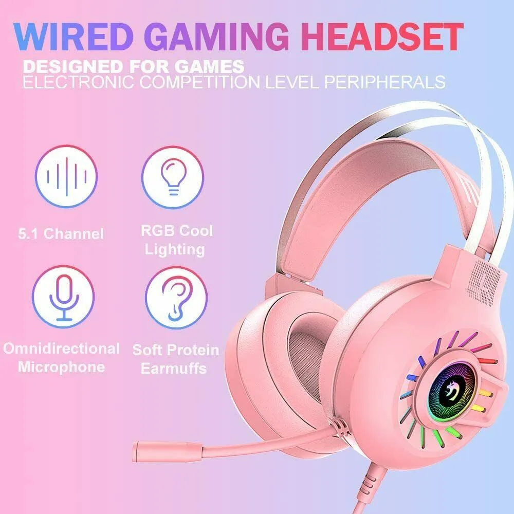 3.5mm Gaming Headset With Mic Headphone