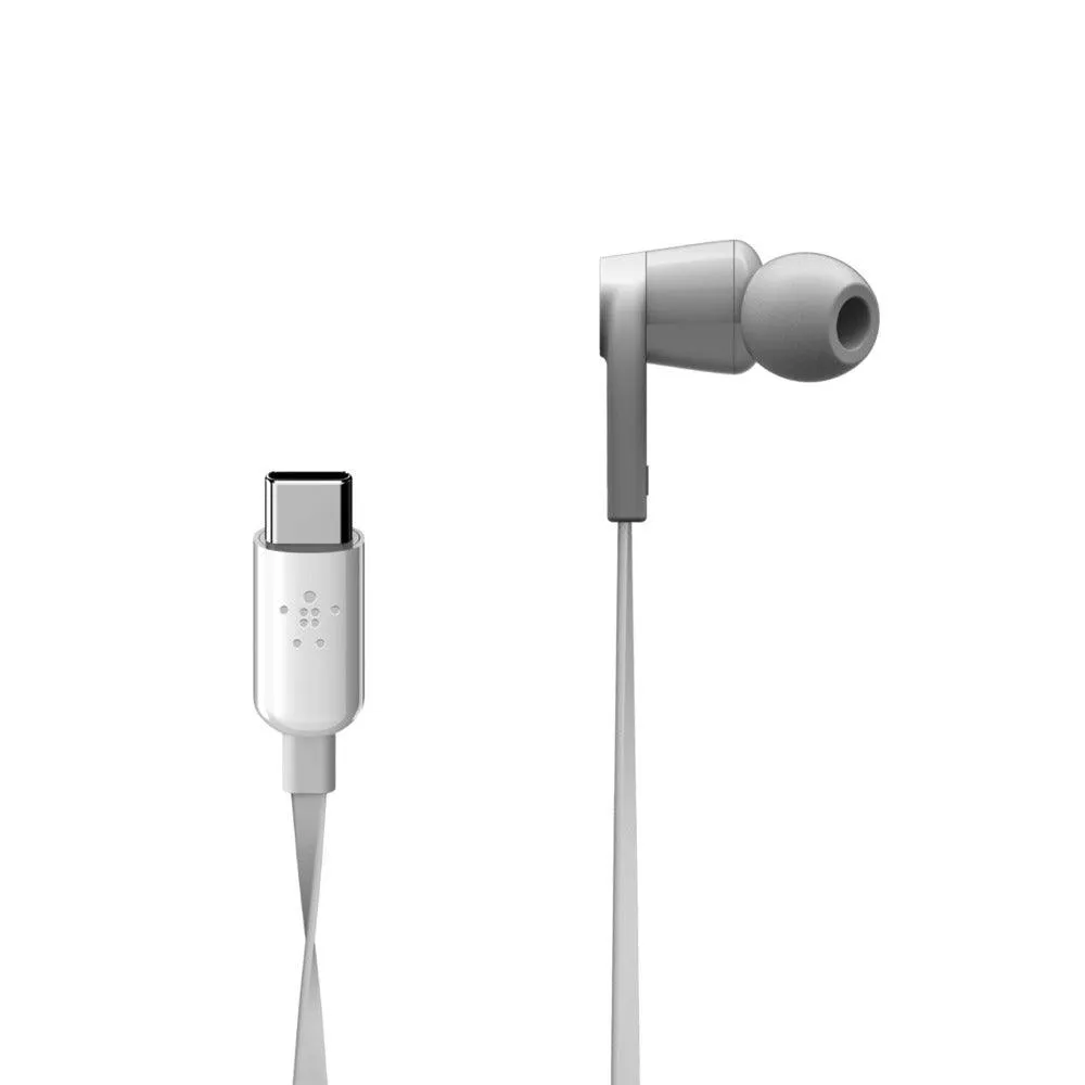 Belkin ROCKSTAR Headphones Wired In-ear Calls/Music USB Type-C White