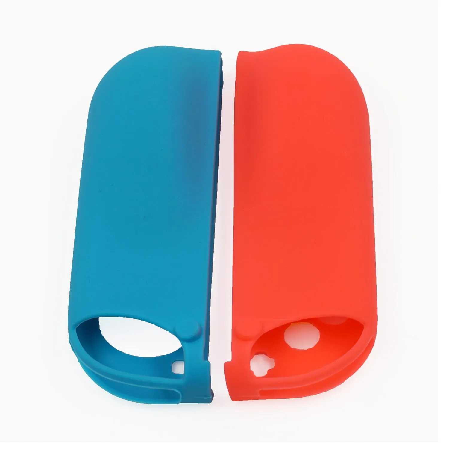 Blue& Red Silicone Case with 3-Set Thumb Stick Caps for Nintendo Switch/ Switch Oled Joy-Con Controller