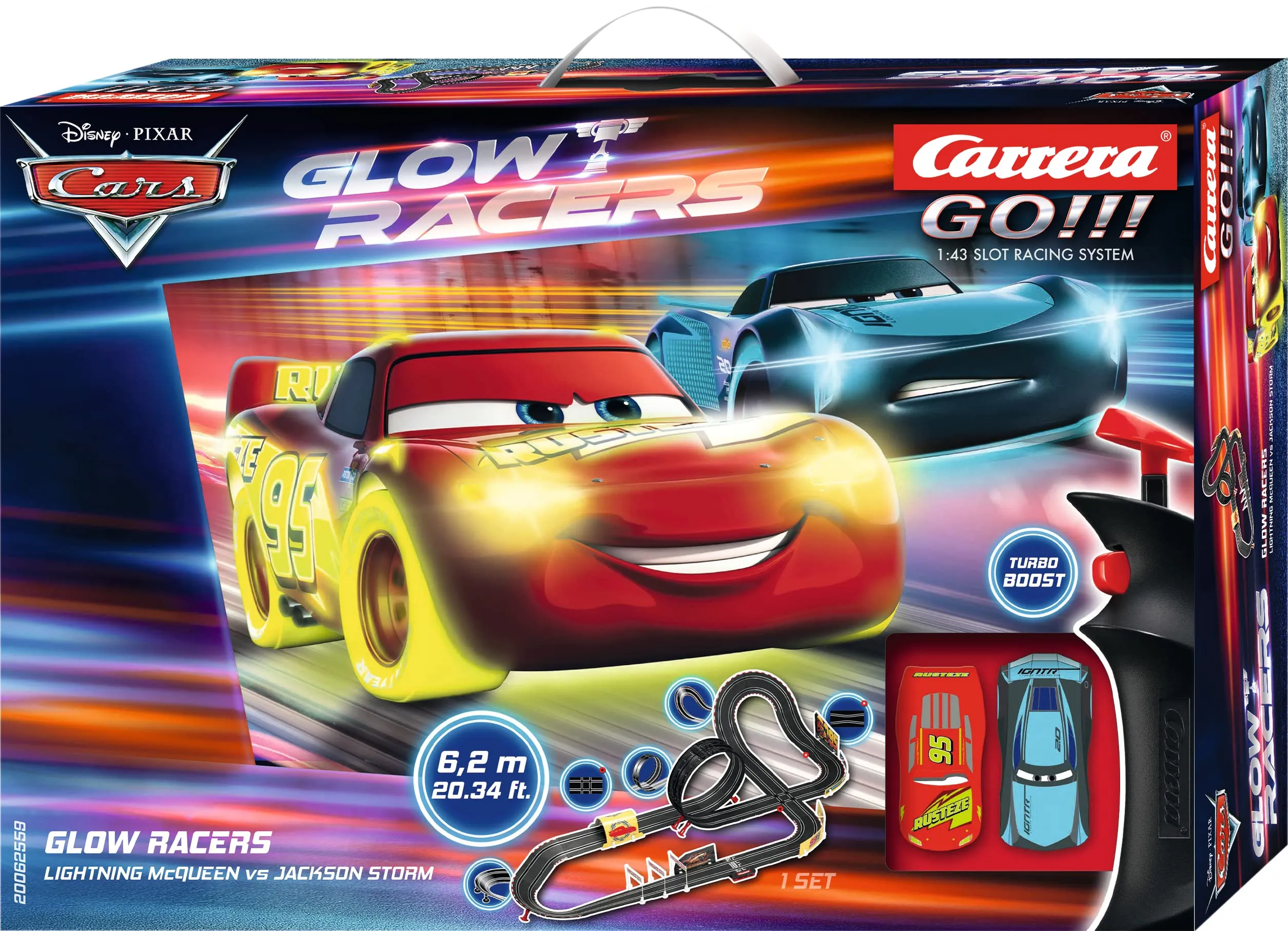 Carrera go!!! disney cars glow racers slot cars