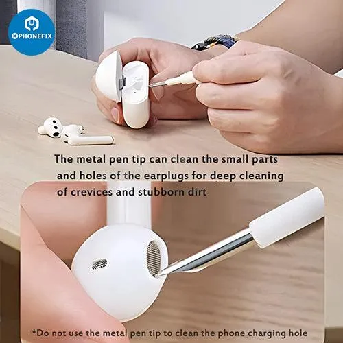 Cleaning Pen With Soft Brush For Air-pods Phone Laptop Cleaner Kit