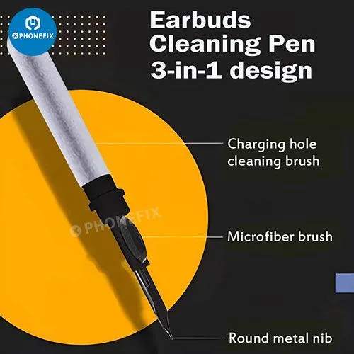 Cleaning Pen With Soft Brush For Air-pods Phone Laptop Cleaner Kit