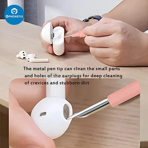 Cleaning Pen With Soft Brush For Air-pods Phone Laptop Cleaner Kit