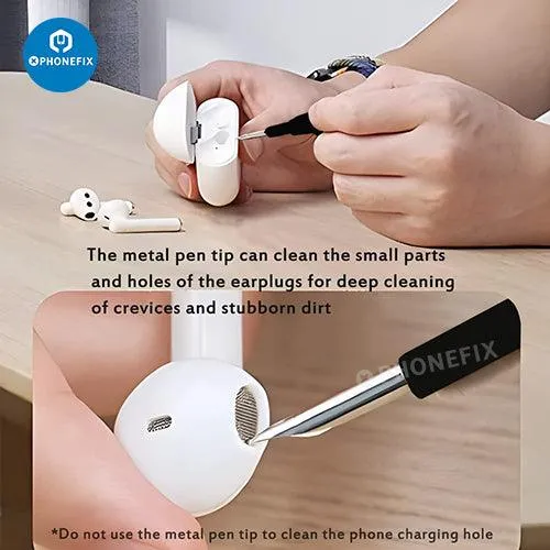 Cleaning Pen With Soft Brush For Air-pods Phone Laptop Cleaner Kit