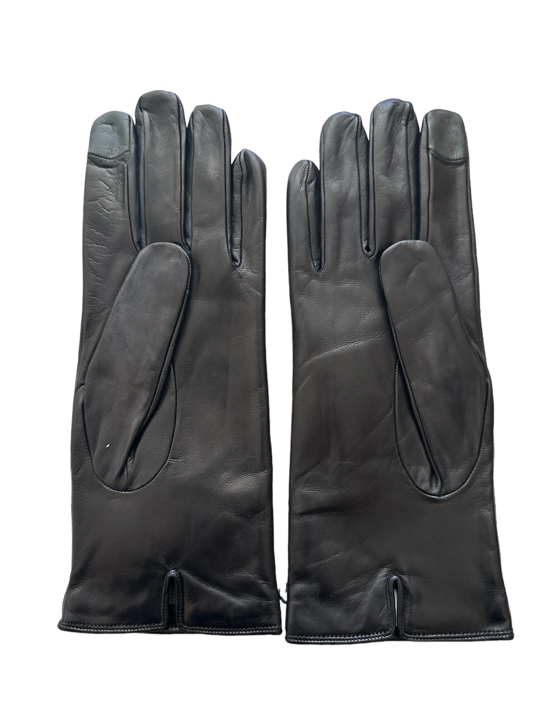 Coach Horse And Carriage Leather Tech Gloves Black