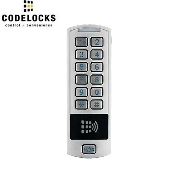 CodeLocks - AL03-DX-VR - A3 Door Controllers - RFID Vandal Resistant Standalone Door Controller - Silver Grey