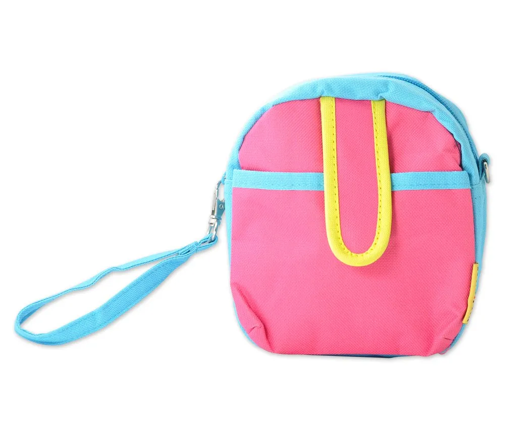 Colorful Zipper Camera Pouch for Fujifilm Instax Mini - Pink &amp; Blue