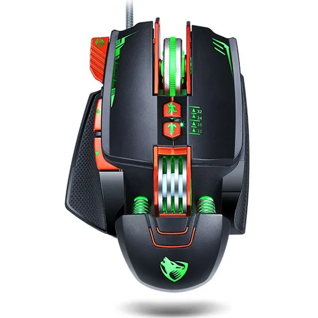 Dragon V9 8 Buttons DPI Adjustable LED PRO Gaming Mouse