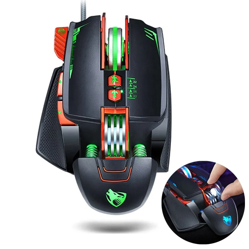 Dragon V9 8 Buttons DPI Adjustable LED PRO Gaming Mouse