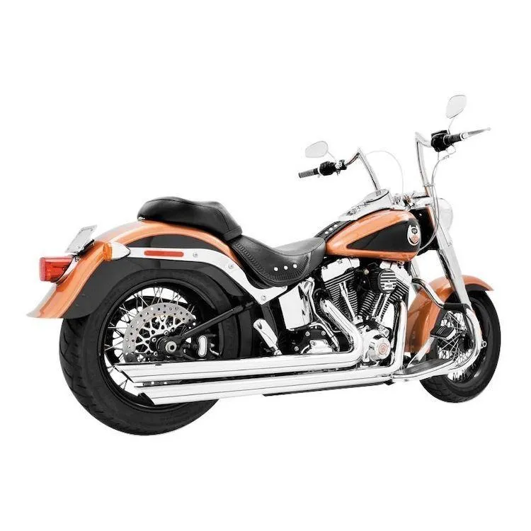 Freedom Performance Patriot Long Drag Exhaust with Slash for Harley Davidson 1986-2013 Softail