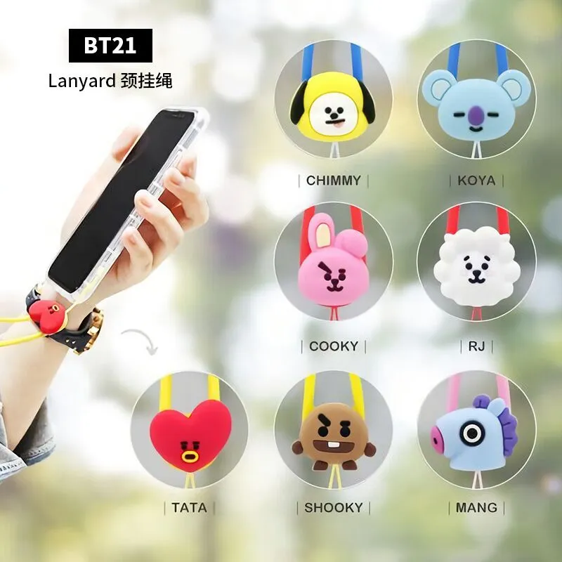 GARMMA BT21 Anti-lost Silicone Strap Universal Lanyard