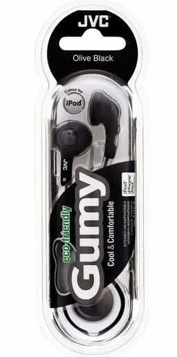 JVC Gumy Stereo Earphones - Black