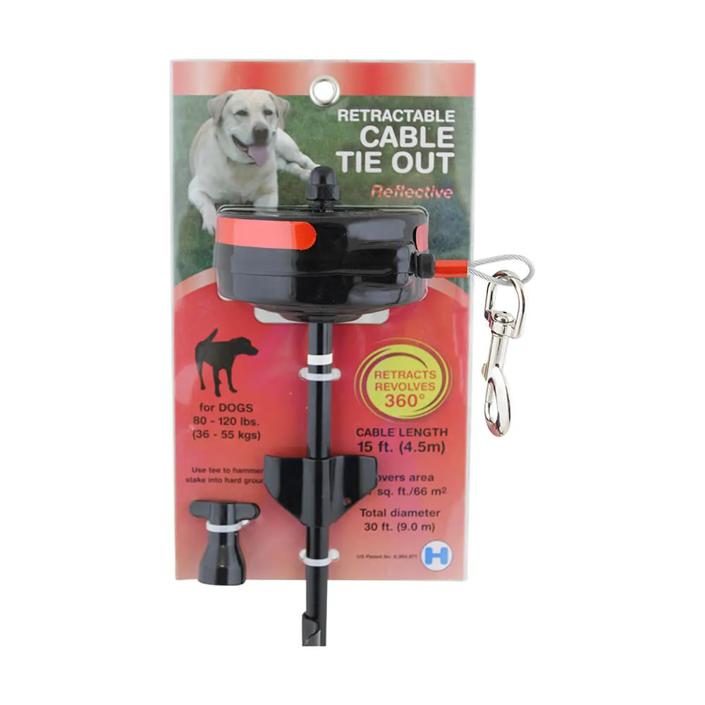 Lixit Retractable Cable Tie Out for Dogs