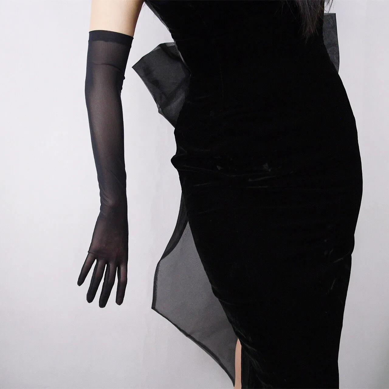 MESH GLOVES - 50cm Black