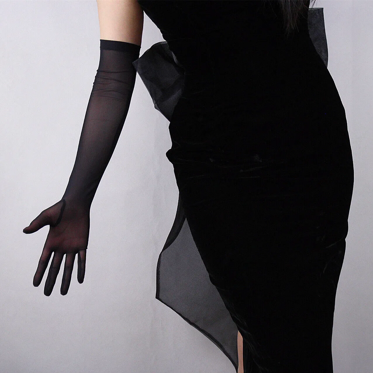 MESH GLOVES - 50cm Black