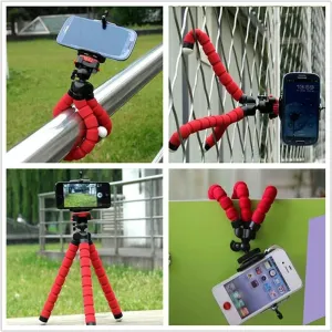 Octopus Mobile Phone Flexible Tripod Bracket Selfie Support Holder Stand