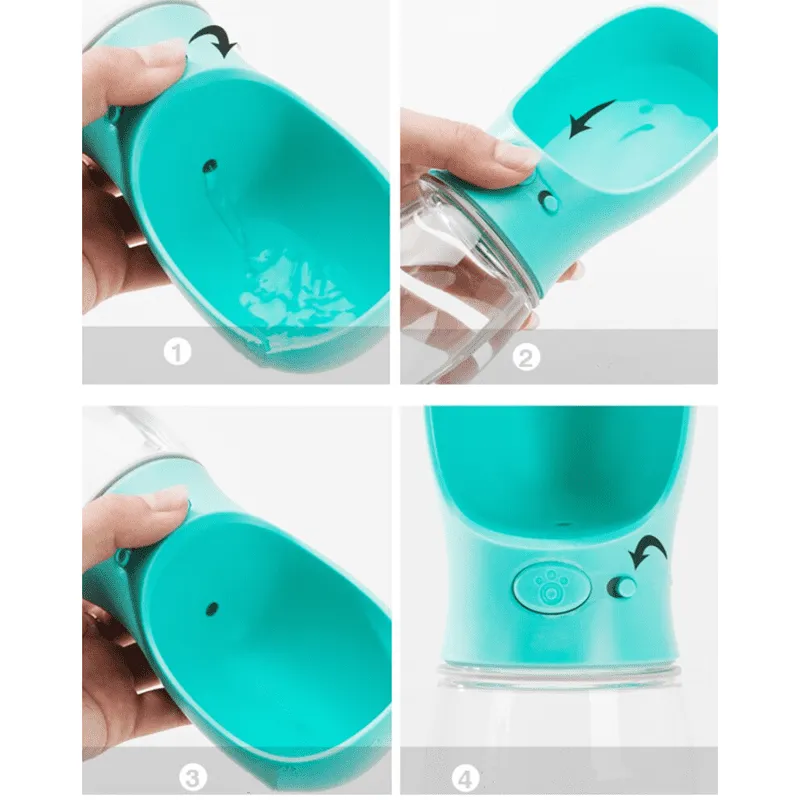 Portable Dog Water Bottle - 350mL or 450 mL 550mL