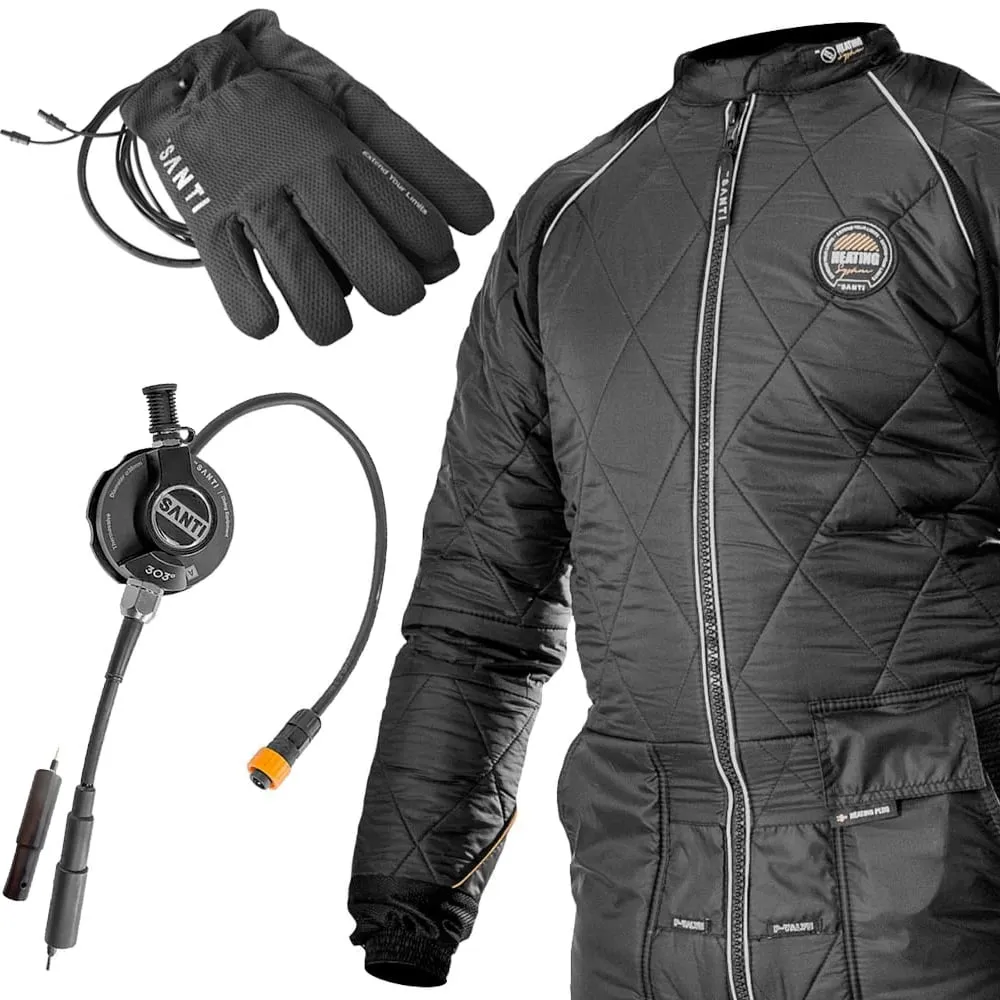 Santi Heated BZ400 Extreme Undersuit and Glove Duo