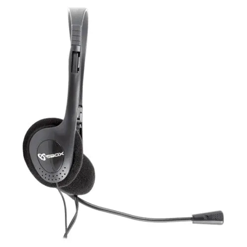 Sbox On-Ear Wired Headset - Black | HS-201