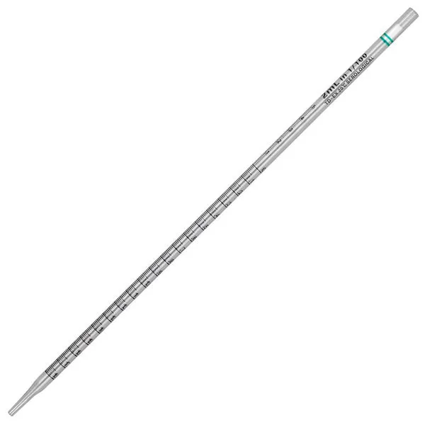 Serological Pipettes Diamond Essentials 2 mL, PS, Standard Tip, 275 mm, Sterile Green Band, Individually Wrapped 500/case