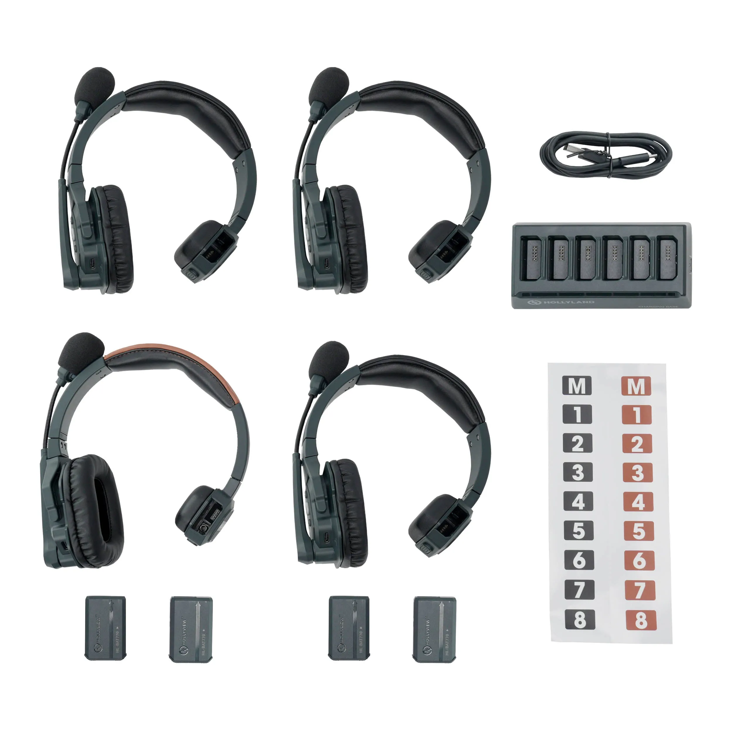 Solidcom SE-4S 4-Person Intercom System with Environmental Noise Cancelling Headsets