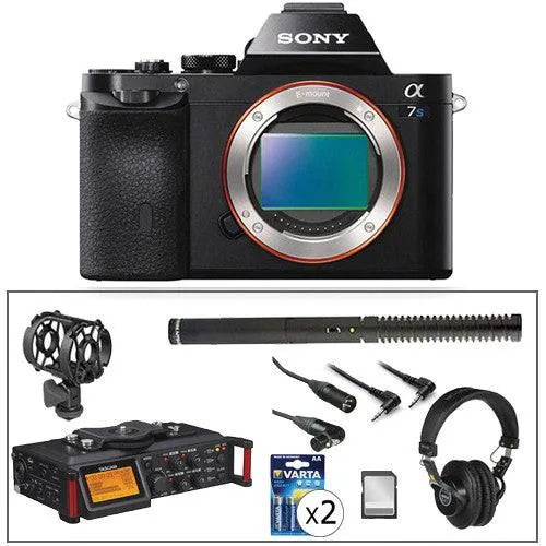 Sony Alpha a7S Mirrorless w/ Portable Recorder Audio Solutions Kit