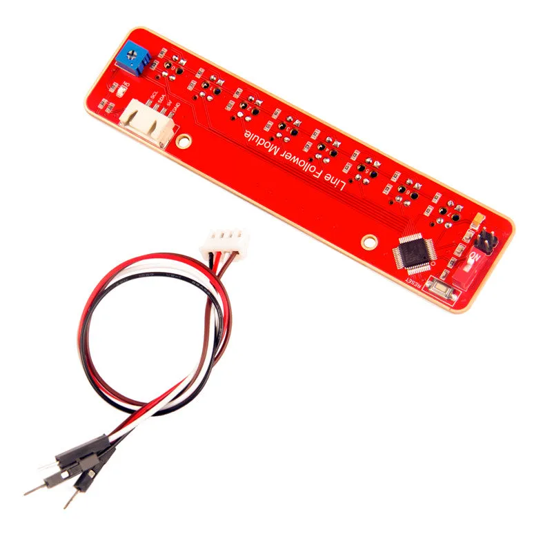 SunFounder IIC I2C Line Follower Module 8 Channel Infrared IR Detection Tracking Sensor for Arduino Smart Car Robot STM8S105C4