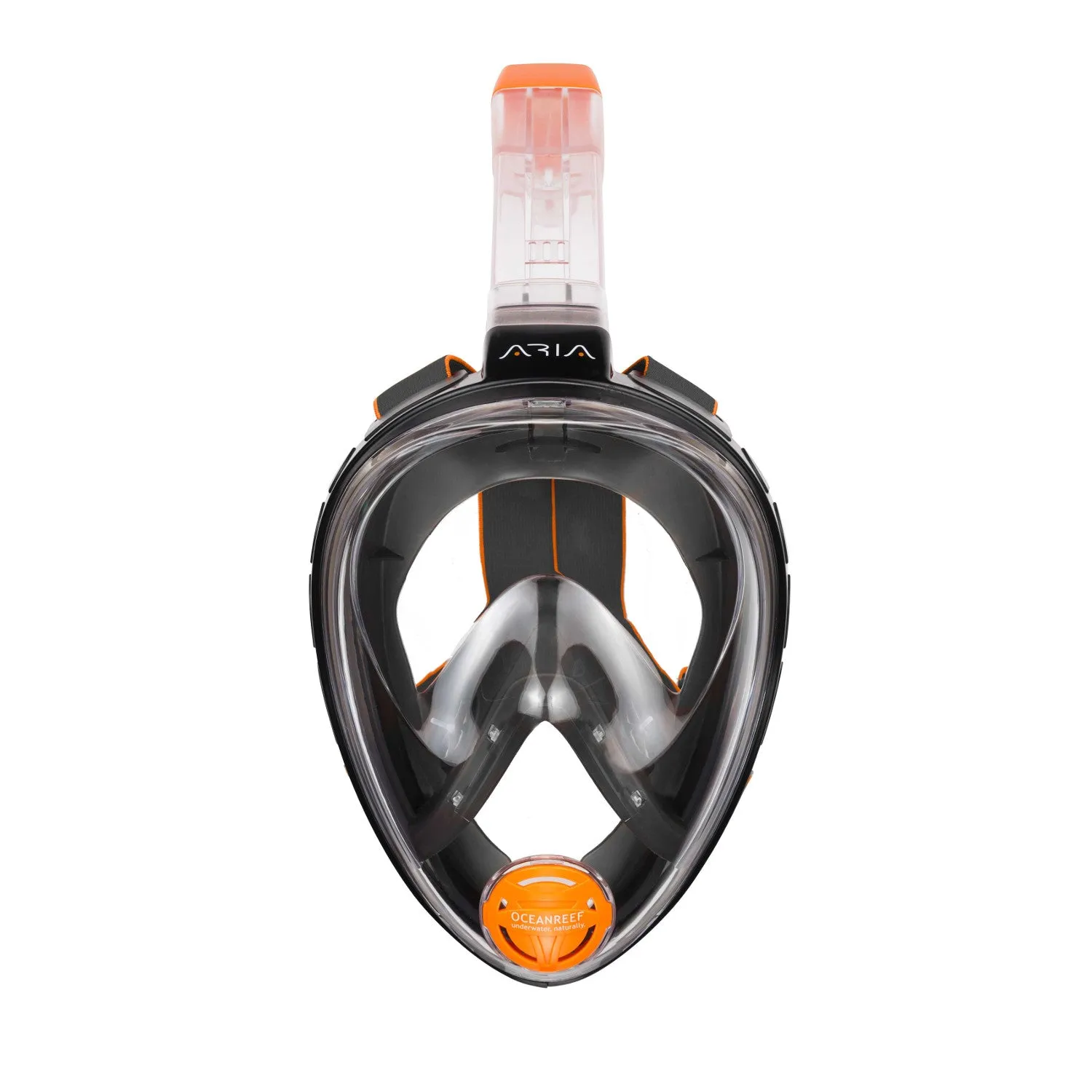 Used Ocean Reef Aria Classic Full Face Snorkel Mask - Black / Clear, Size: Small/Medium