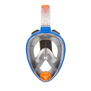 Used Ocean Reef Aria Classic Full Face Snorkel Mask - Blue / Clear, Size: Large/X-Large