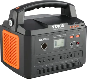 Vevor 999Wh/1000W Portable Power Station Solar Generator New