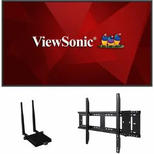 ViewSonic Commercial Display CDE9830-E1 - 4K, Integrated Software, WiFi Adapter and Fixed Wall Mount - 500 cd/m2 - 98"